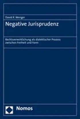 Wenger |  Negative Jurisprudenz | Buch |  Sack Fachmedien