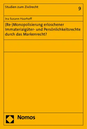 Haarhoff |  (Re-)Monopolisierung erloschener Immaterialgüter- und Persönlichkeitsrechte durch das Markenrecht? | Buch |  Sack Fachmedien