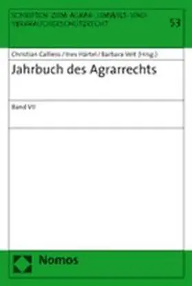 Calliess / Härtel / Veit |  Jahrbuch des Agrarrechts | Buch |  Sack Fachmedien