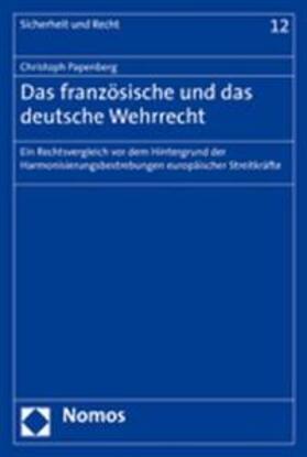 Papenberg | Das französische und das deutsche Wehrrecht | Buch | 978-3-8329-2419-5 | sack.de