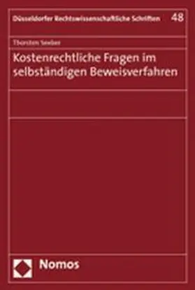 Seeber |  Kostenrechtliche Fragen im selbständigen Beweisverfahren | Buch |  Sack Fachmedien