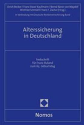 Becker / Kaufmann / Maydell |  Alterssicherung in Deutschland | Buch |  Sack Fachmedien