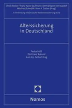 Becker / Kaufmann / Maydell |  Alterssicherung in Deutschland | Buch |  Sack Fachmedien