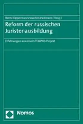 Oppermann / Heilmann |  Reform der russischen Juristenausbildung | Buch |  Sack Fachmedien
