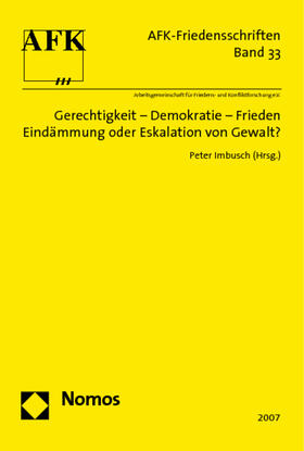 Imbusch | Gerechtigkeit - Demokratie - Frieden | Buch | 978-3-8329-2748-6 | sack.de