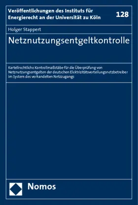 Stappert |  Netznutzungsentgeltkontrolle | Buch |  Sack Fachmedien