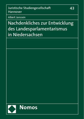 Janssen | Janssen, A: Nachdenkliches zur Entwicklung/Landesparlament | Buch | 978-3-8329-2829-2 | sack.de