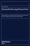 Hoffmann |  Hoffmann, J: Herausforderung Klimaschutz | Buch |  Sack Fachmedien