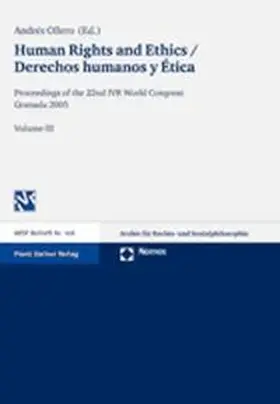 Ollero |  Human Rights and Ethics / Derechos humanos y Ética | Buch |  Sack Fachmedien