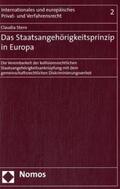 Stern |  Stern, C: Staatsangehörigkeitsprinzip i.Eur. | Buch |  Sack Fachmedien