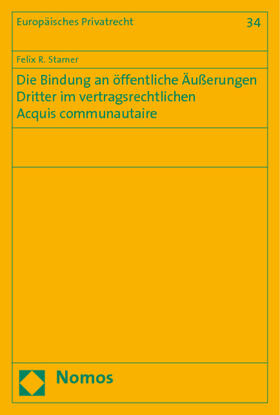 Stamer | Stamer, F: Bindung an öffentliche Äußerungen Dritter | Buch | 978-3-8329-2863-6 | sack.de