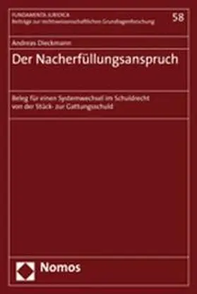 Dieckmann |  Der Nacherfüllungsanspruch | Buch |  Sack Fachmedien