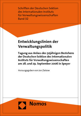 Ziekow | Entwicklungslinien der Verwaltungspolitik | Buch | 978-3-8329-3103-2 | sack.de