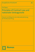 Meyer |  Meyer, O: Principles of Contract Law/natio. Vertragsrecht | Buch |  Sack Fachmedien