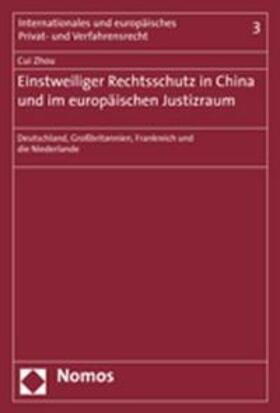 Zhou | Zhou, C: Einstweiliger Rechtsschutz in China | Buch | 978-3-8329-3185-8 | sack.de