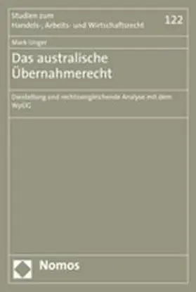 Unger |  Das australische Übernahmerecht | Buch |  Sack Fachmedien