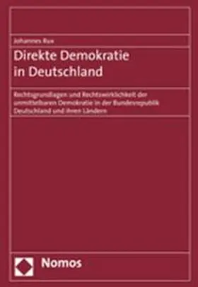 Rux |  Direkte Demokratie in Deutschland | Buch |  Sack Fachmedien