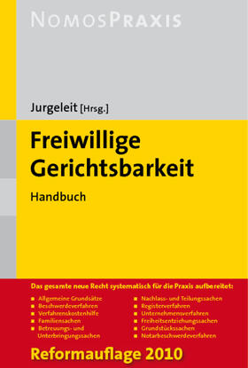 Jurgeleit | Freiwillige Gerichtsbarkeit | Buch | 978-3-8329-3352-4 | sack.de