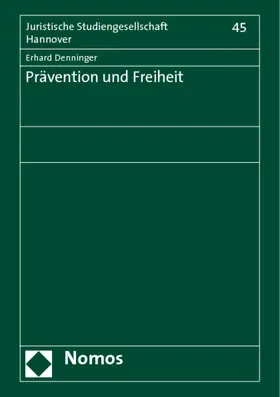 Denninger |  Prävention und Freiheit | Buch |  Sack Fachmedien