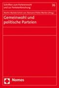 Morlok / Alemann / Merten |  Gemeinwohl und politische Parteien | Buch |  Sack Fachmedien