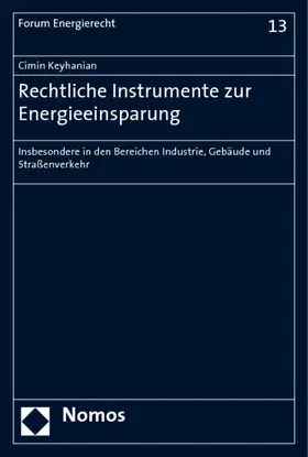 Keyhanian |  Rechtliche Instrumente zur Energieeinsparung | Buch |  Sack Fachmedien