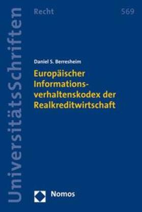 Berresheim | Berresheim, D: Europäischer Informationsverhaltenskodex | Buch | 978-3-8329-3598-6 | sack.de