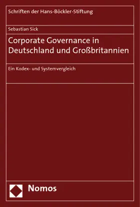 Sick |  Corporate Governance in Deutschland und Großbritannien | Buch |  Sack Fachmedien