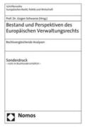Schwarze |  Bestand und Perspektiven des Europäischen Verwaltungsrechts | Buch |  Sack Fachmedien
