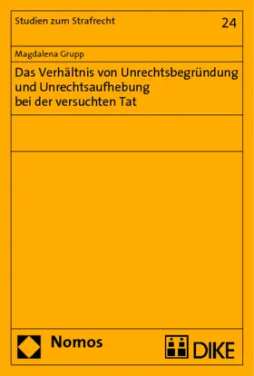 Grupp |  Das Verhältnis von Unrechtsbegründung und Unrechtsaufhebung bei der versuchten Tat | Buch |  Sack Fachmedien