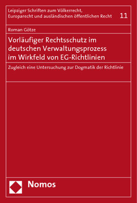 Götze |  Götze, R: Vorläufiger Rechtsschutz | Buch |  Sack Fachmedien