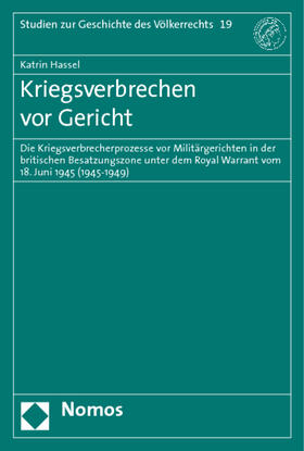 Hassel | Kriegsverbrechen vor Gericht | Buch | 978-3-8329-3825-3 | sack.de