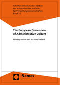 Beck / Thedieck |  European Dimension of Administrative Culture | Buch |  Sack Fachmedien