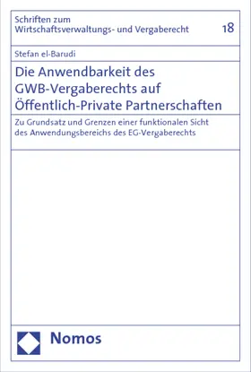 el-Barudi | Die Anwendbarkeit des GWB-Vergaberechts auf Öffentlich-Private Partnerschaften | Buch | 978-3-8329-3896-3 | sack.de