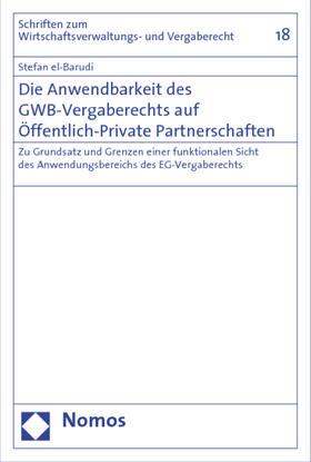 el-Barudi | el-Barudi, S: Anwendbarkeit des GWB-Vergaberechts | Buch | sack.de