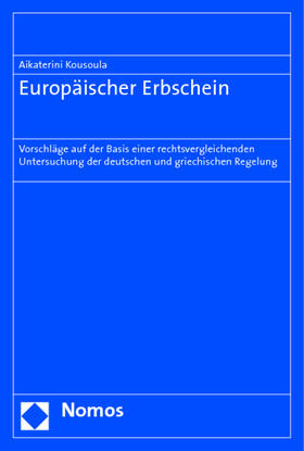 Kousoula | Kousoula, A: Europäischer Erbschein | Buch | 978-3-8329-3897-0 | sack.de