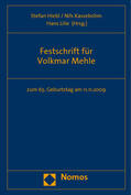 Hiebl / Kassebohm / Lilie |  Festschrift für Volkmar Mehle | Buch |  Sack Fachmedien