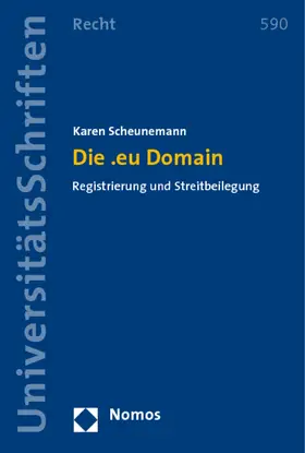 Scheunemann |  Die .eu Domain | Buch |  Sack Fachmedien