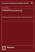 Kohler |  Kohler, U: Politikfinanzierung | Buch |  Sack Fachmedien