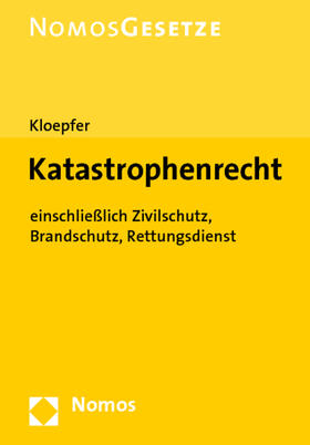 Kloepfer |  Katastrophenrecht | Buch |  Sack Fachmedien