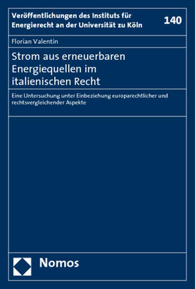 Valentin | Valentin, F: Strom aus erneuerbaren Energiequellen | Buch | 978-3-8329-4076-8 | sack.de