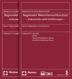 Hummer / Karl |  Regionaler Menschenrechtsschutz 1 - Dokumente samt Einführungen | Buch |  Sack Fachmedien