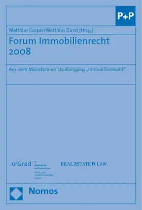 Casper / Durst |  Forum Immobilienrecht 2008 | Buch |  Sack Fachmedien