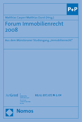 Casper / Durst | Forum Immobilienrecht 2008 | Buch | 978-3-8329-4127-7 | sack.de