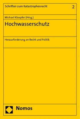 Kloepfer |  Hochwasserschutz | Buch |  Sack Fachmedien