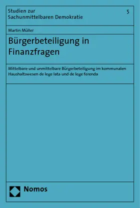 Müller |  Bürgerbeteiligung in Finanzfragen | Buch |  Sack Fachmedien