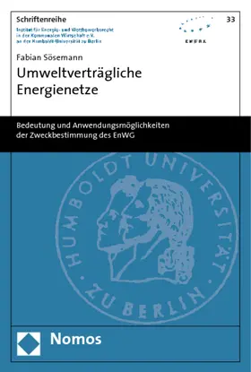 Sösemann |  Umweltverträgliche Energienetze | Buch |  Sack Fachmedien