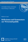 Streit |  Streit, M: Reflexionen und Kommentare zur Wirtschaftspolitik | Buch |  Sack Fachmedien