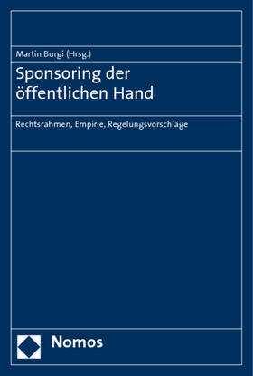 Burgi / Friedrichsmeier / Hampe |  Sponsoring der öffentlichen Hand | Buch |  Sack Fachmedien