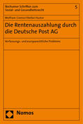Cremer / Huster |  Cremer, W: Rentenzahlung durch die Deutsche Post AG | Buch |  Sack Fachmedien