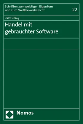 Herzog |  Handel mit gebrauchter Software | Buch |  Sack Fachmedien